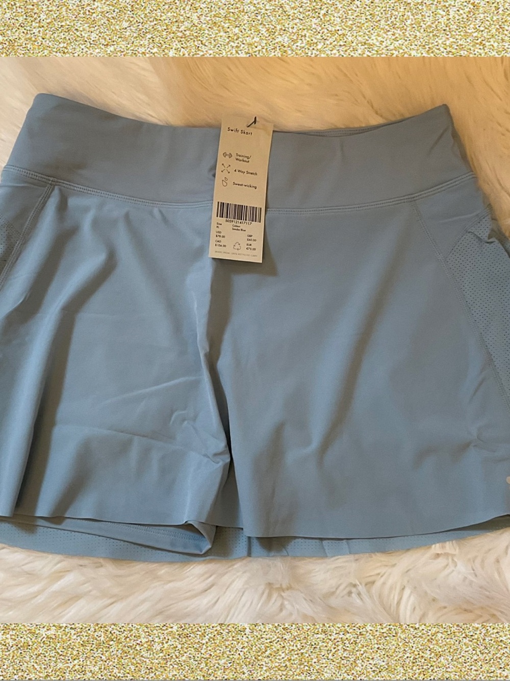 Sweaty Betty Swift Skort  - NWT - Size XL - Smoke Blue